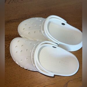 Platform White Crocs